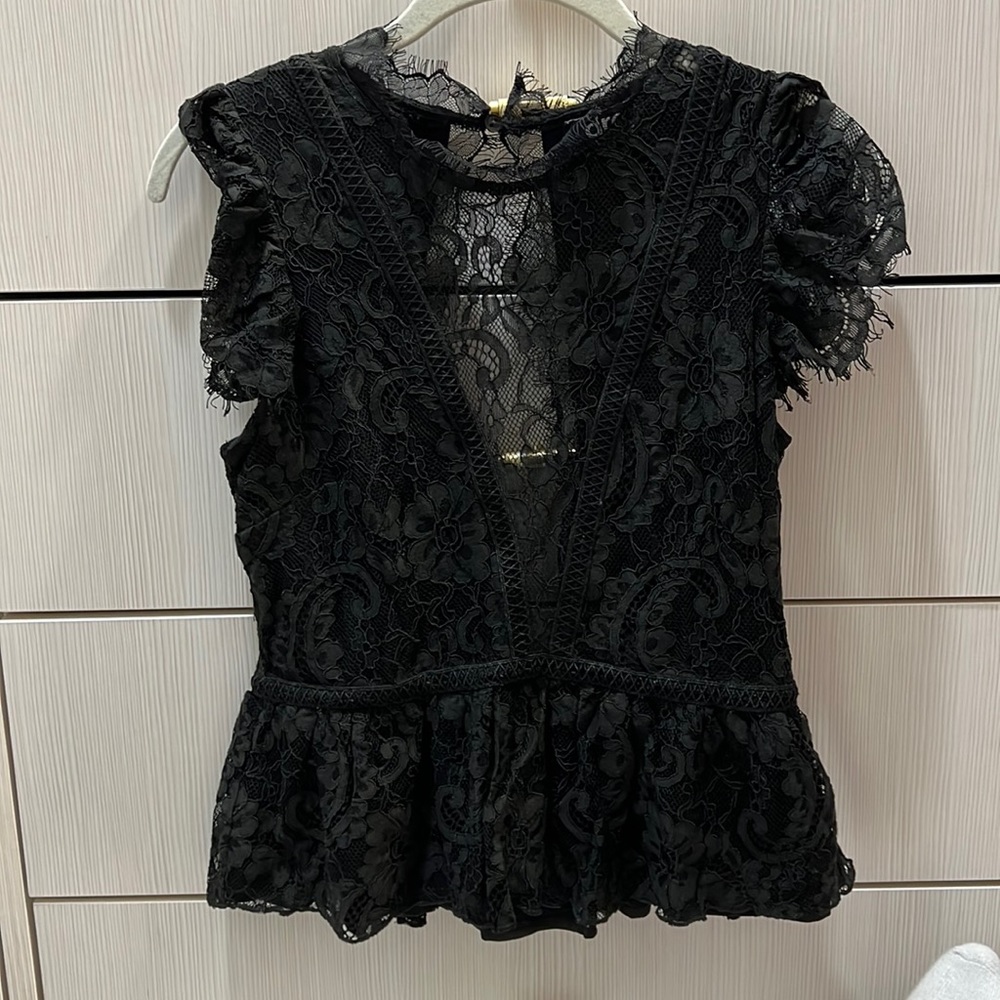 Black lace top